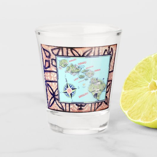 ハワイタパ ショットグラス (正面)