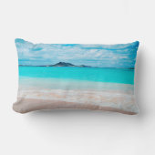 ハワイターコイズ海サンディビーチフォトトロピカル ランバークッション (正面)