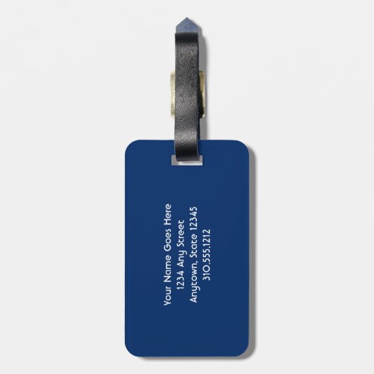 ハワイターコイズ海写真ライドザウェーブズ引用文 ラゲッジタグ (裏面縦)