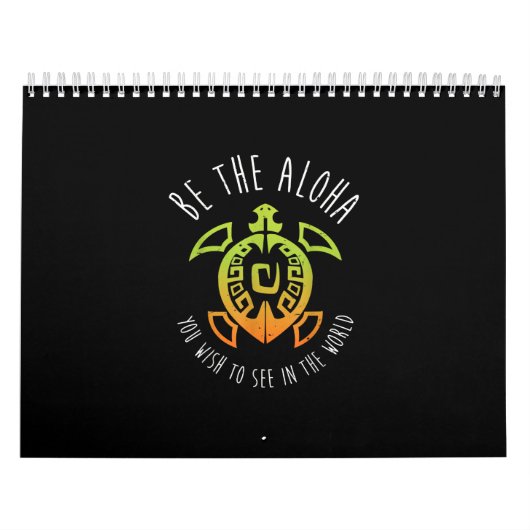 ハワイタートルアロハ カレンダー (カバー)