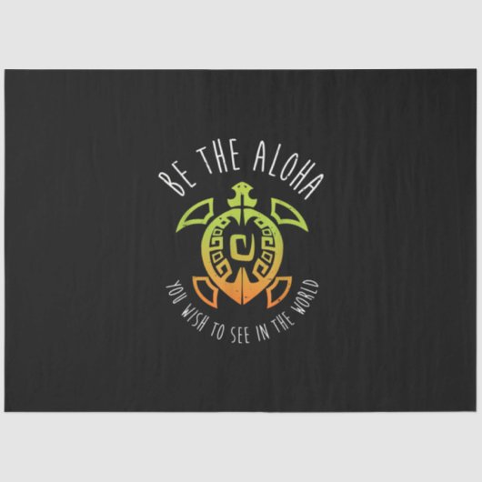 ハワイタートルアロハ 薄葉紙 (正面)