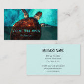 ハワイタートルホヌフォトコースタル 名刺 (正面/裏面)