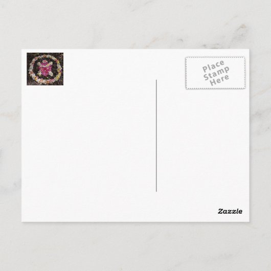 ハワイタートルホヌプルメリアサマーフラワーパラダイス ポストカード (裏面)