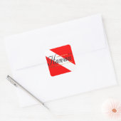 ハワイダイブ国旗 スクエアシール (封筒)