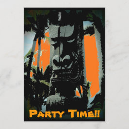 ハワイティキテーマカスタマイズ招待状 招待状