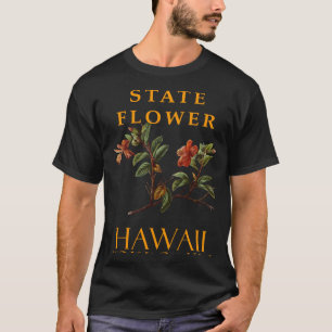 ハワイテリトリーフラワーザハイビスカスコイオオーバーシズ Tシャツ