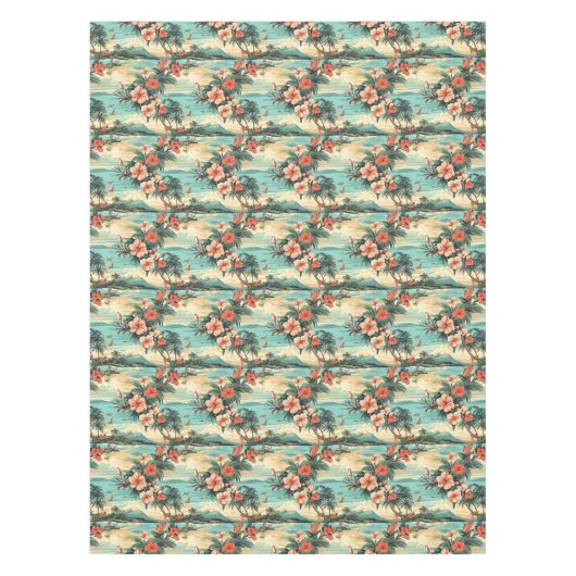 ハワイテーマビーチパーティーテーブルクロス テーブルクロス (正面)