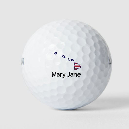 ハワイテーマ地図 ゴルフボール (正面)