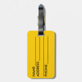 ハワイテーマ旅行荷物タグ ラゲッジタグ (裏面縦)