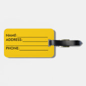 ハワイテーマ旅行荷物タグ ラゲッジタグ (裏面横)