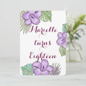 ハワイテーマ 招待状 (スタンド正面)