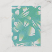 ハワイディングレセプションエンクロージャターコイズフローラ エンクロージャーカード (裏面)