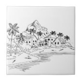 ハワイデザイン タイル (正面)