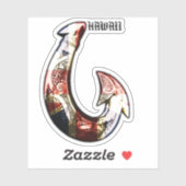 ハワイトバルフックHIFlag シール (シート)