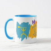 ハワイトラベルスーベニアマグカスタマイズ- マグカップ (左)