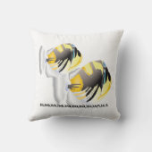 ハワイトリガーフィッシュピロー クッション (裏面)