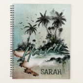 ハワイトロピカルパームツリーアイランド プランナー手帳 (正面)