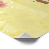 ハワイトロピカルビーチレトロヴィンテージトラベル ポスター (角)