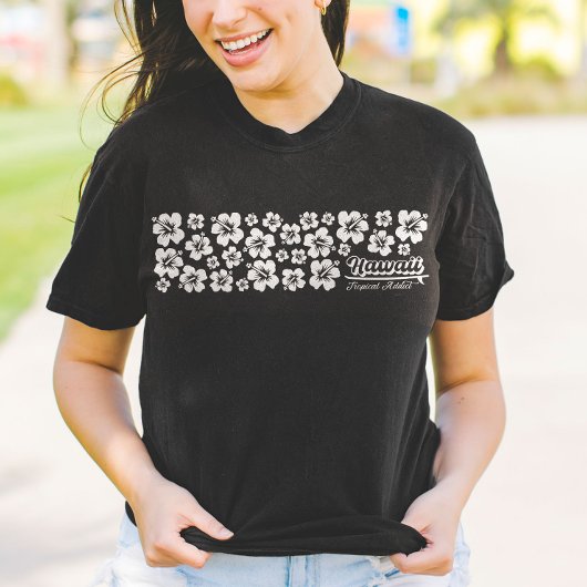 ハワイハイビスカストロピカルサマービーチバケーション Tシャツ