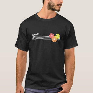 ハワイハイビスカスハワイアンアイランドビーチトロピカルフロロ Tシャツ