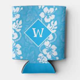 ハワイハイビスカスフラワーズモパターン（の模様が）あるノグラム 缶クーラー