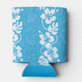 ハワイハイビスカスフラワーズモパターン(の模様が)あるノグラム 缶クーラー (裏面)