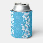 ハワイハイビスカスフラワーズモパターン(の模様が)あるノグラム 缶クーラー (缶裏面)
