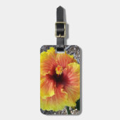 ハワイハイビスカスフラワー ラゲッジタグ (正面縦)