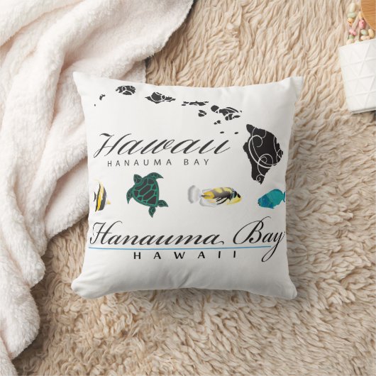 ハワイハナウマベイメインライフ クッション (ブランケット)