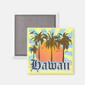 ハワイハワイアンアイランズソーベニル マグネット (正面/裏面)