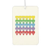 ハワイハートレインボー カーエアーフレッシュナー (正面)