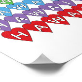 ハワイハートレインボー ポスター (角)