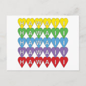 ハワイハート カラフル ポストカード (正面)