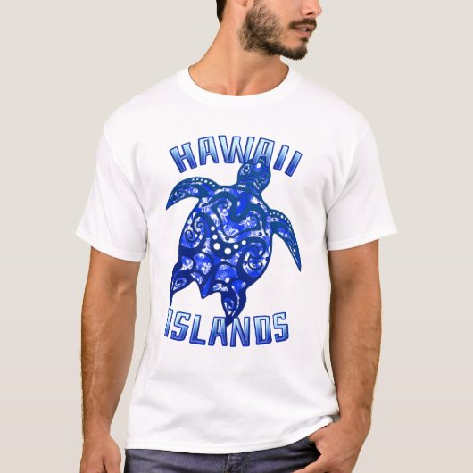 ハワイバケーショントライバルカメ Tシャツ (正面)