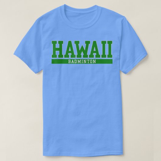 ハワイバドミントン Tシャツ (デザイン正面)