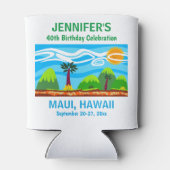 ハワイバースデーパーティトリップフリットクーラーボックス 缶クーラー (裏面)