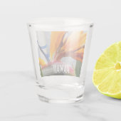 ハワイバードオブパラダイスプラントフローラ ショットグラス (裏面)