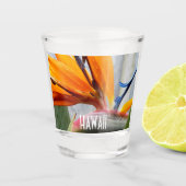 ハワイバードオブパラダイスプラントフローラ ショットグラス (正面)