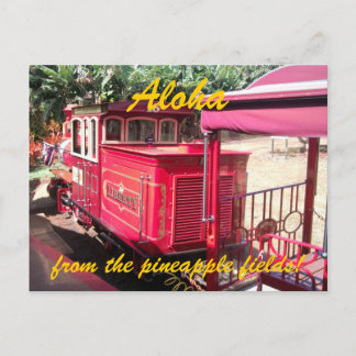 ハワイパイナップル列車はがき ポストカード