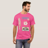 ハワイパック ピンク Tシャツ (正面フル)