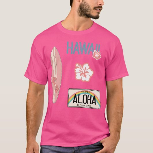 ハワイパック ピンク Tシャツ (正面)