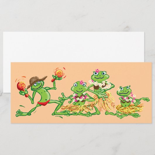 ハワイパーティー 招待状 (正面/裏面)