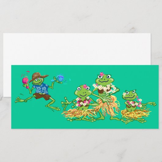 ハワイパーティー 招待状 (正面/裏面)