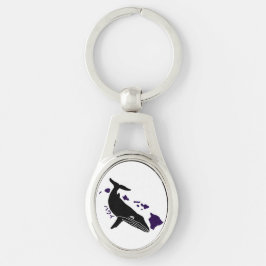 ハワイパープルアイランズザトウクジラ紫 キーホルダー