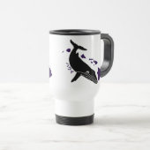 ハワイパープルアイランズザトウクジラ紫 トラベルマグ (正面右)