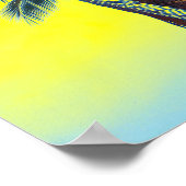 ハワイパームイエローポスター ポスター (角)