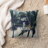 ハワイパームツリーズ クッション (ブランケット)