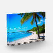 ハワイパームツリートロピカルビーチオンビーチ時間 フォトブロック (左)