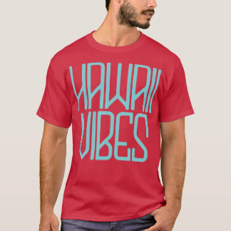 ハワイビベスレトロブルーグレーTシャツ Tシャツ