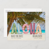 ハワイビーチアロハウェディングザデー 案内ポストカード (正面/裏面)